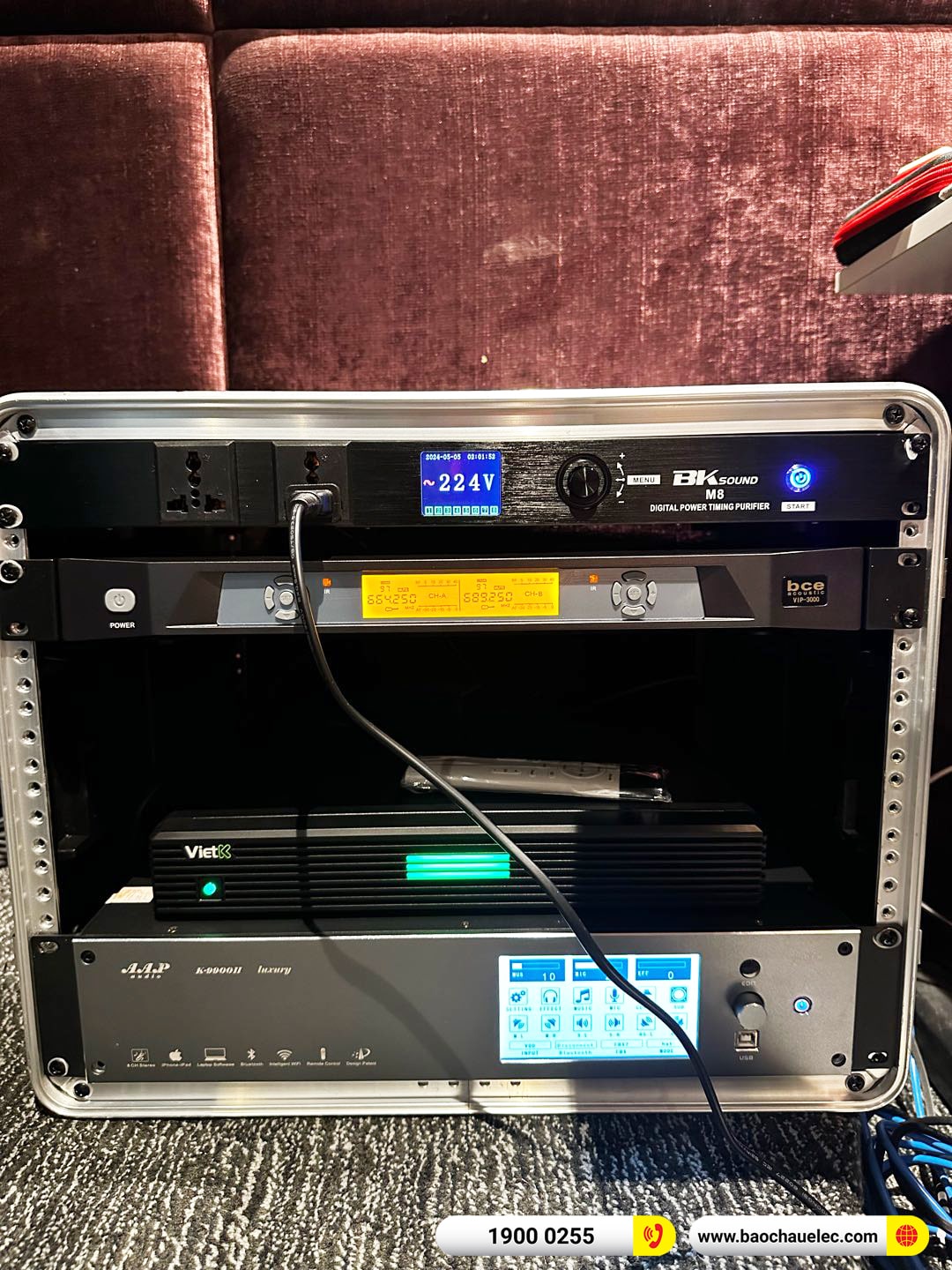 Lắp đặt dàn karaoke RCF hơn 88tr cho chị Phương tại Hà Nội