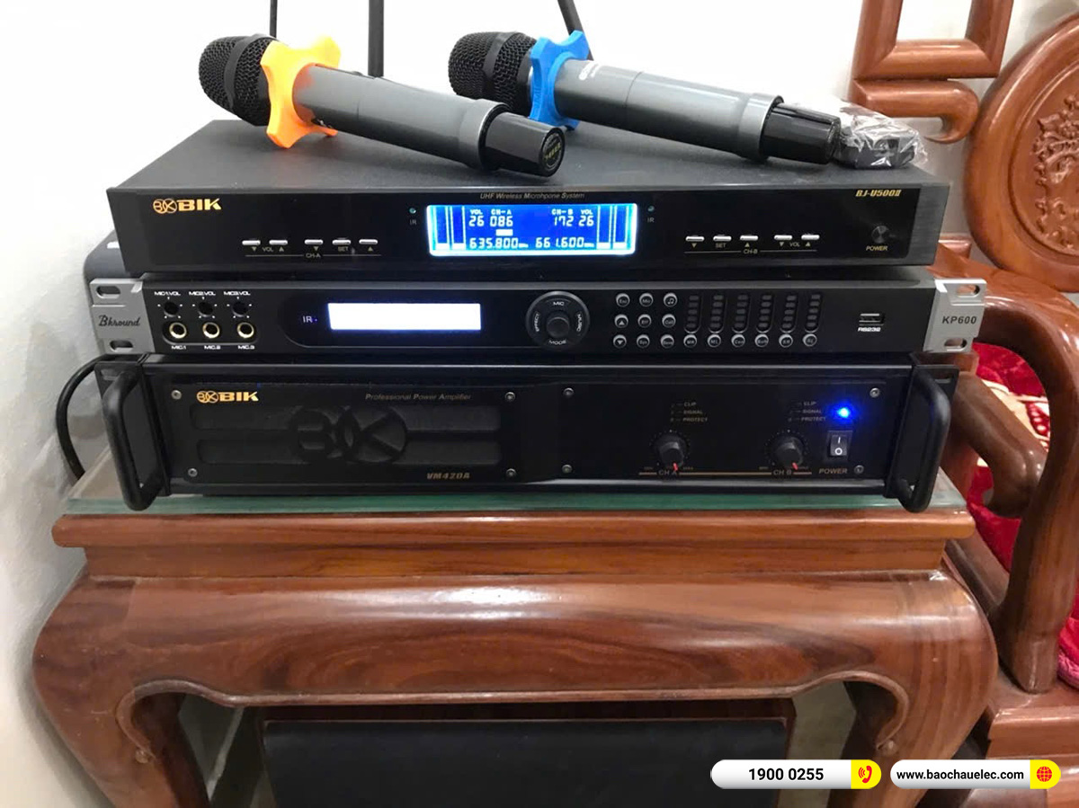 Lắp đặt d&agrave;n karaoke BIK gần 34tr cho chị Quy&ecirc;n tại Nam Định