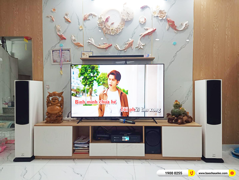 Lắp đặt ph&ograve;ng karaoke, nghe nhạc hơn 24tr cho chị Quỳnh tại H&agrave; Nội (Paramax D88 Luxury, BKSound DKA 6500)