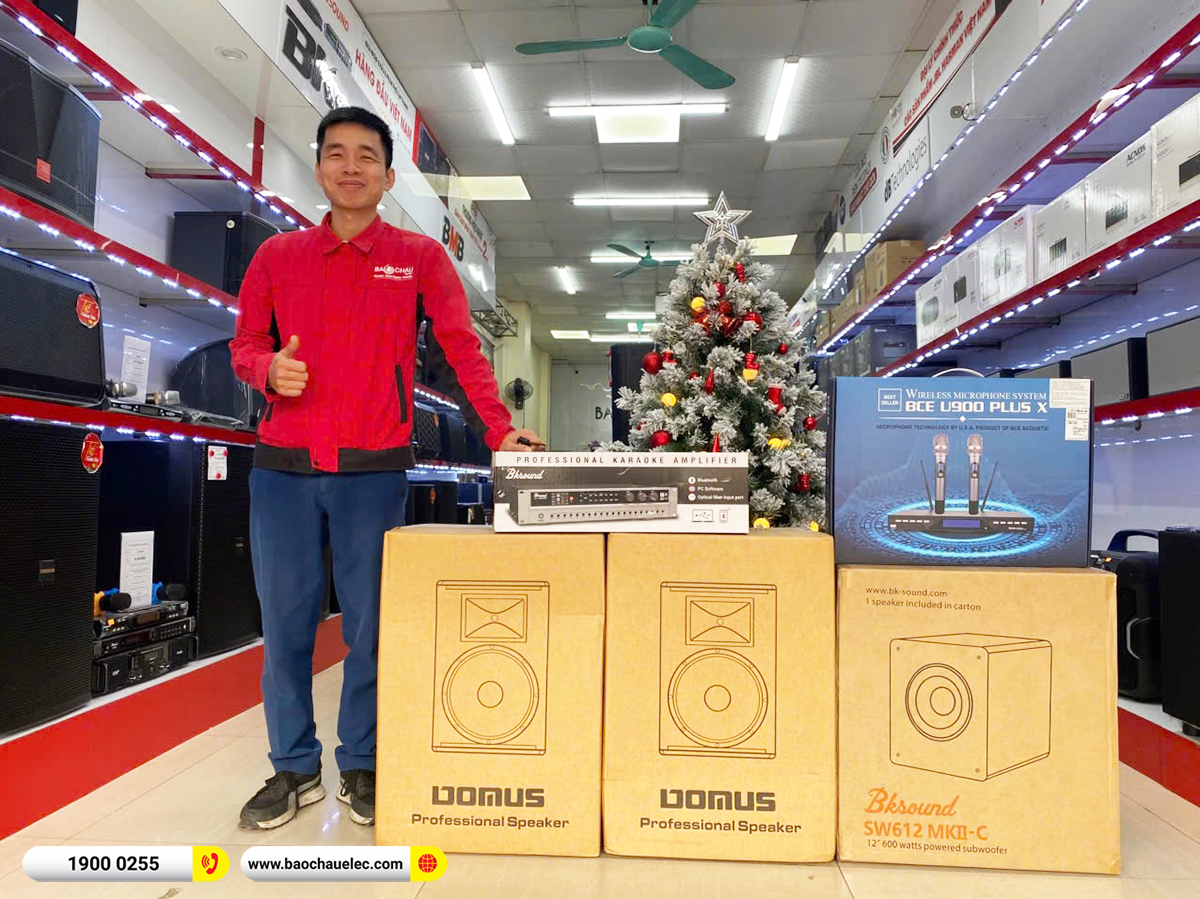 Lắp đặt d&agrave;n karaoke Domus hơn 28tr cho chị Thanh tại Bắc Ninh