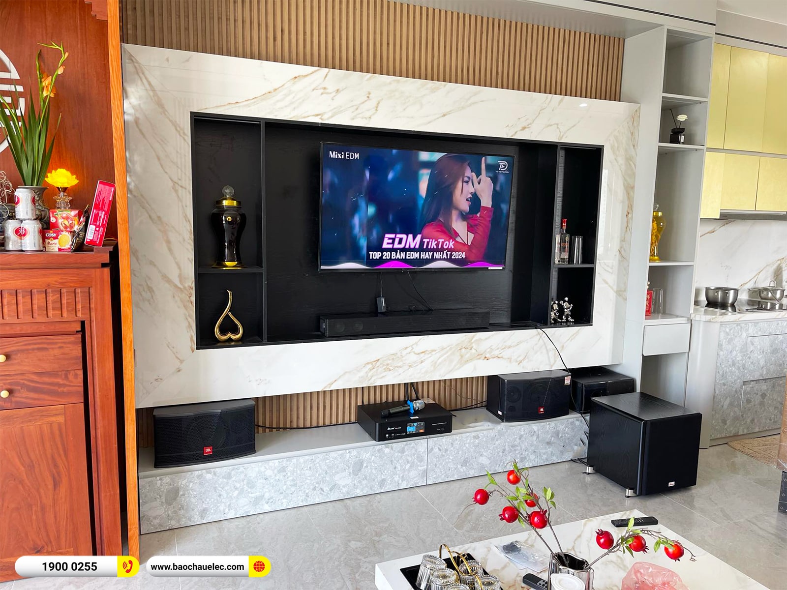 Lắp đặt d&agrave;n karaoke JBL gần 24tr cho chị Thảo tại H&agrave; Nội 