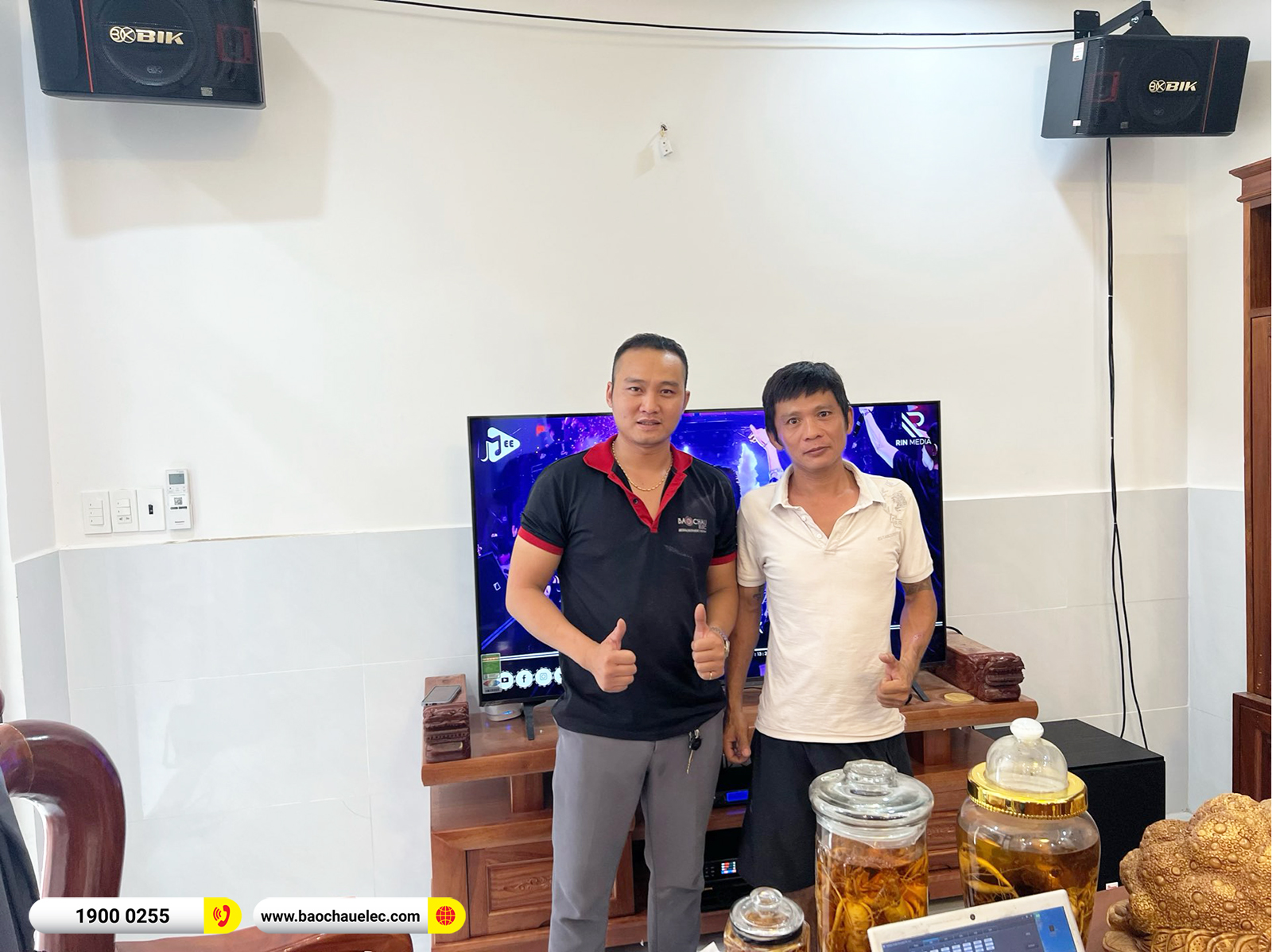 Lắp đặt d&agrave;n karaoke BIK gần 22tr cho chị Thảo tại TPHCM