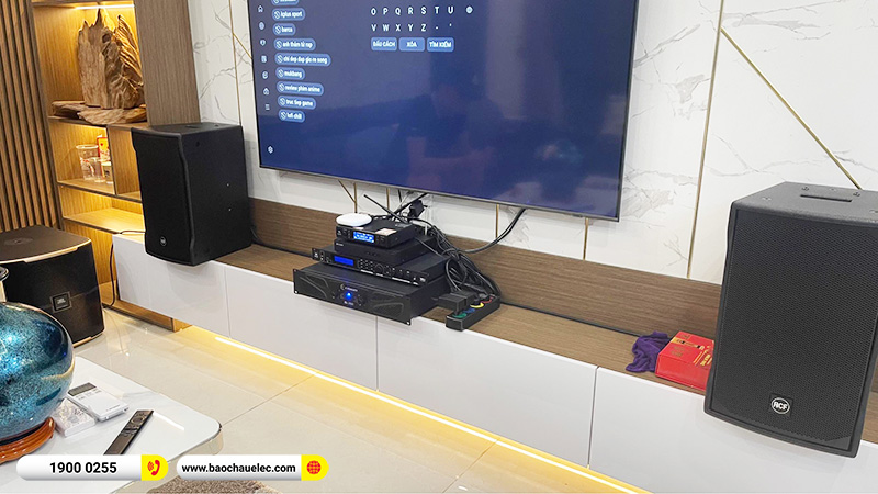 Lắp đặt d&agrave;n karaoke RCF gần 74tr cho chị Thủy tại H&agrave; Nội (RCF EMAX 3110 MK2, Xli2500, JBL VX8, Pasion 12SP, VM300)