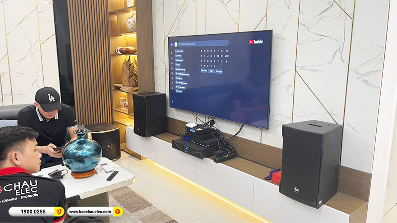 Lắp đặt d&agrave;n karaoke RCF gần 74tr cho chị Thủy tại H&agrave; Nội (RCF EMAX 3110 MK2, Xli2500, JBL VX8, Pasion 12SP, VM300)