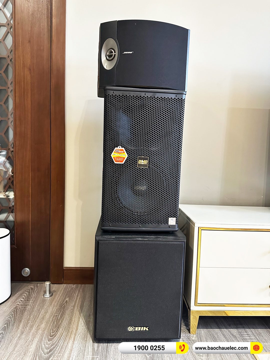 Lắp đặt d&agrave;n karaoke BMB gần 42tr cho chị T&igrave;nh tại H&agrave; Nội 