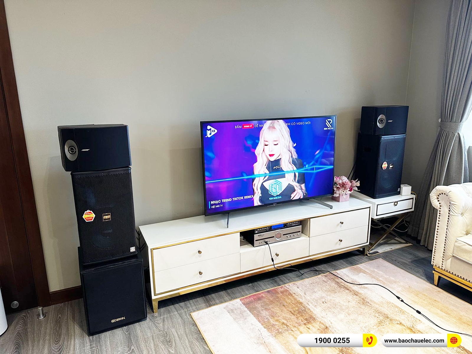 Lắp đặt d&agrave;n karaoke BMB gần 42tr cho chị T&igrave;nh tại H&agrave; Nội 