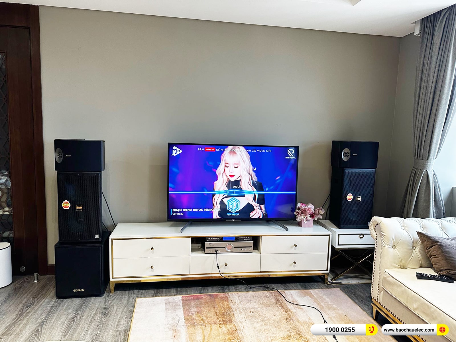 Lắp đặt d&agrave;n karaoke BMB gần 42tr cho chị T&igrave;nh tại H&agrave; Nội 