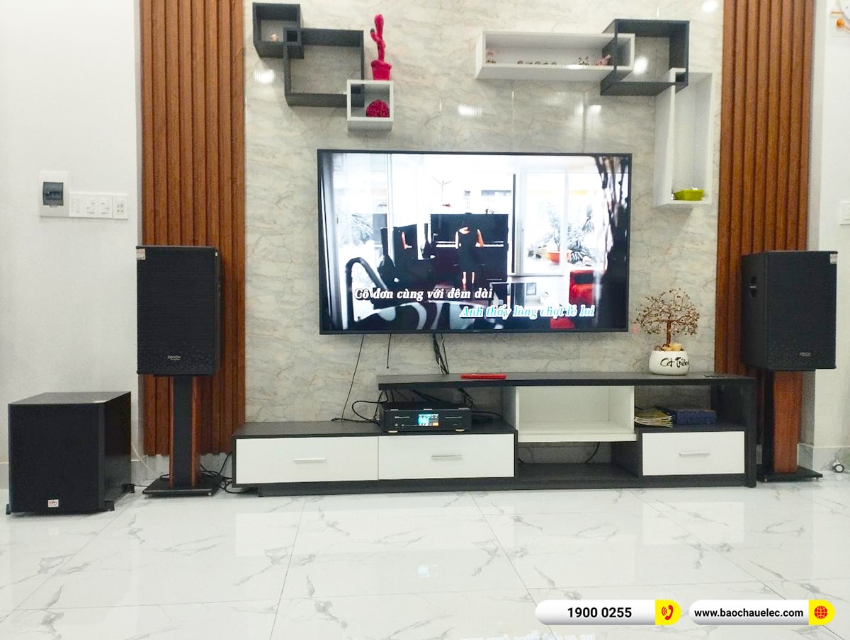 Lắp đặt d&agrave;n karaoke Denon hơn 30tr cho chị Trang tại Đồng Nai (Denon DP-R212, BKSound DKA 8500, BKSound SW612) 