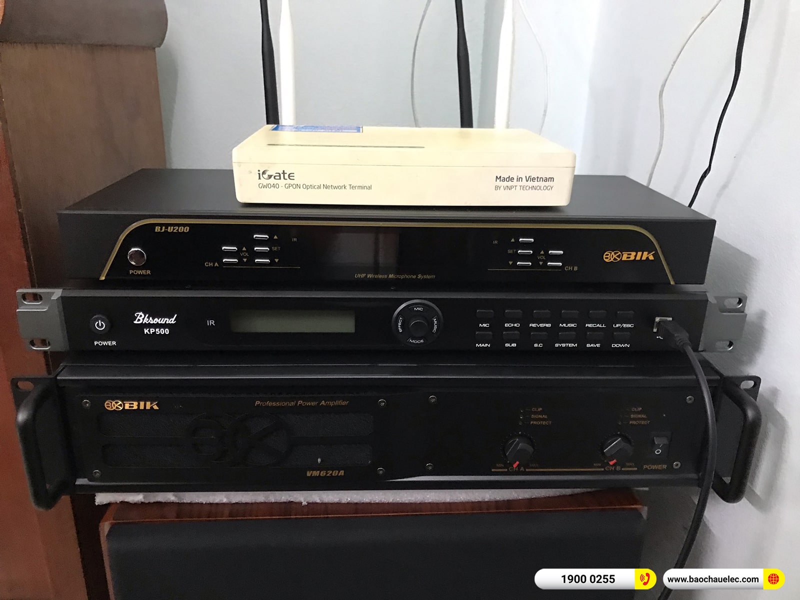 Lắp đặt d&agrave;n karaoke BIK gần 34tr cho chị Trang tại Nam Định