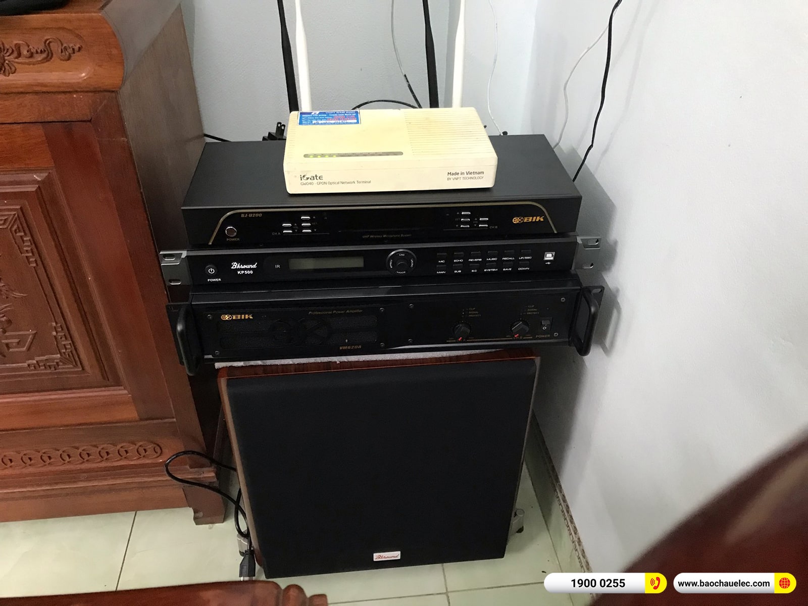 Lắp đặt d&agrave;n karaoke BIK gần 34tr cho chị Trang tại Nam Định