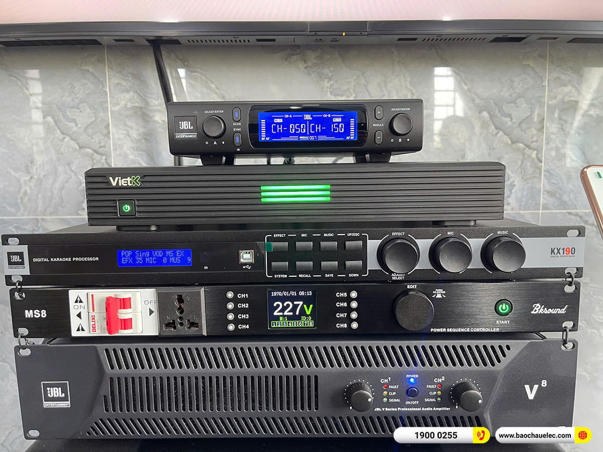 Lắp đặt d&agrave;n karaoke JBL hơn 90tr cho chị V&acirc;n tại Cần Thơ 