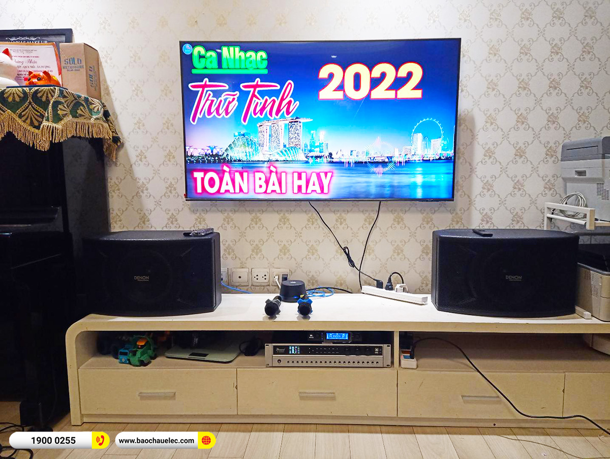 Lắp đặt d&agrave;n karaoke Denon hơn 20tr cho chị V&acirc;n tại H&agrave; Nội