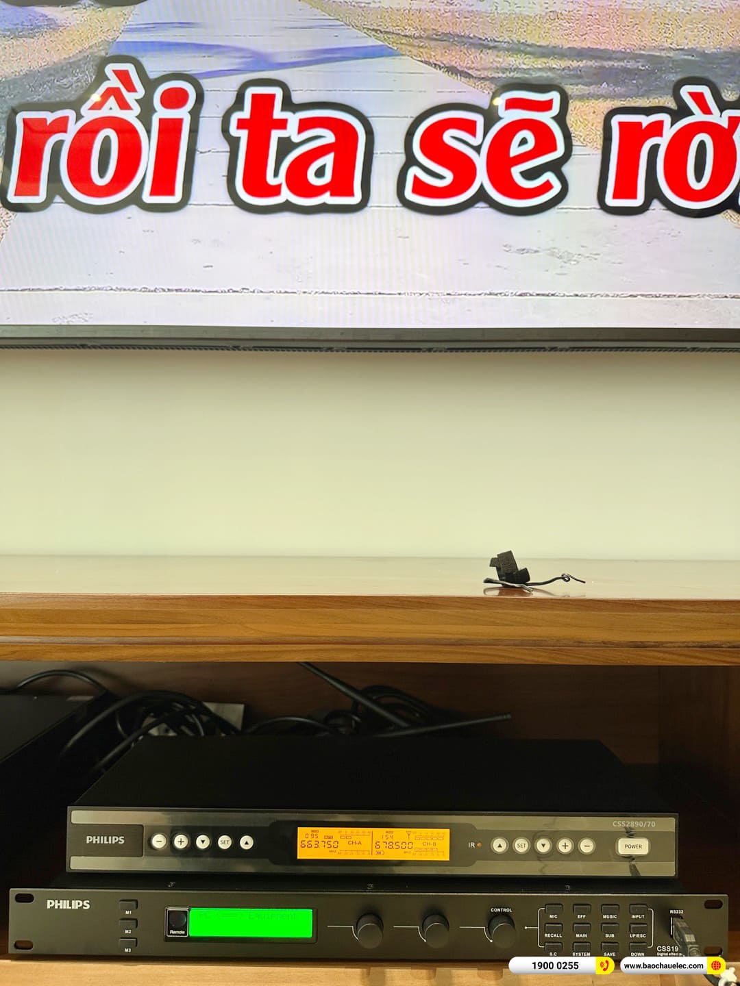 Lắp đặt d&agrave;n karaoke Philips hơn 40tr cho chị Yến tại H&agrave; Nội 