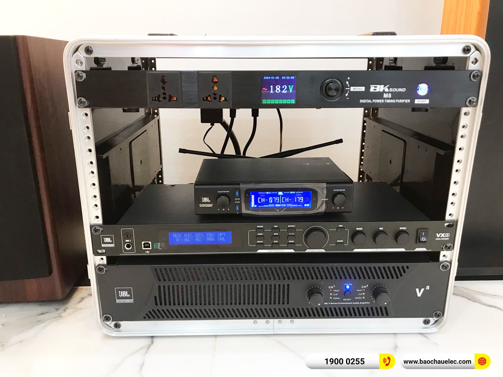 Lắp đặt d&agrave;n karaoke RCF hơn 91tr cho ch&uacute; Cửu tại Nam Định (RCF X-Max 12, JBL V8, JBL VX8, A120P,&hellip;)