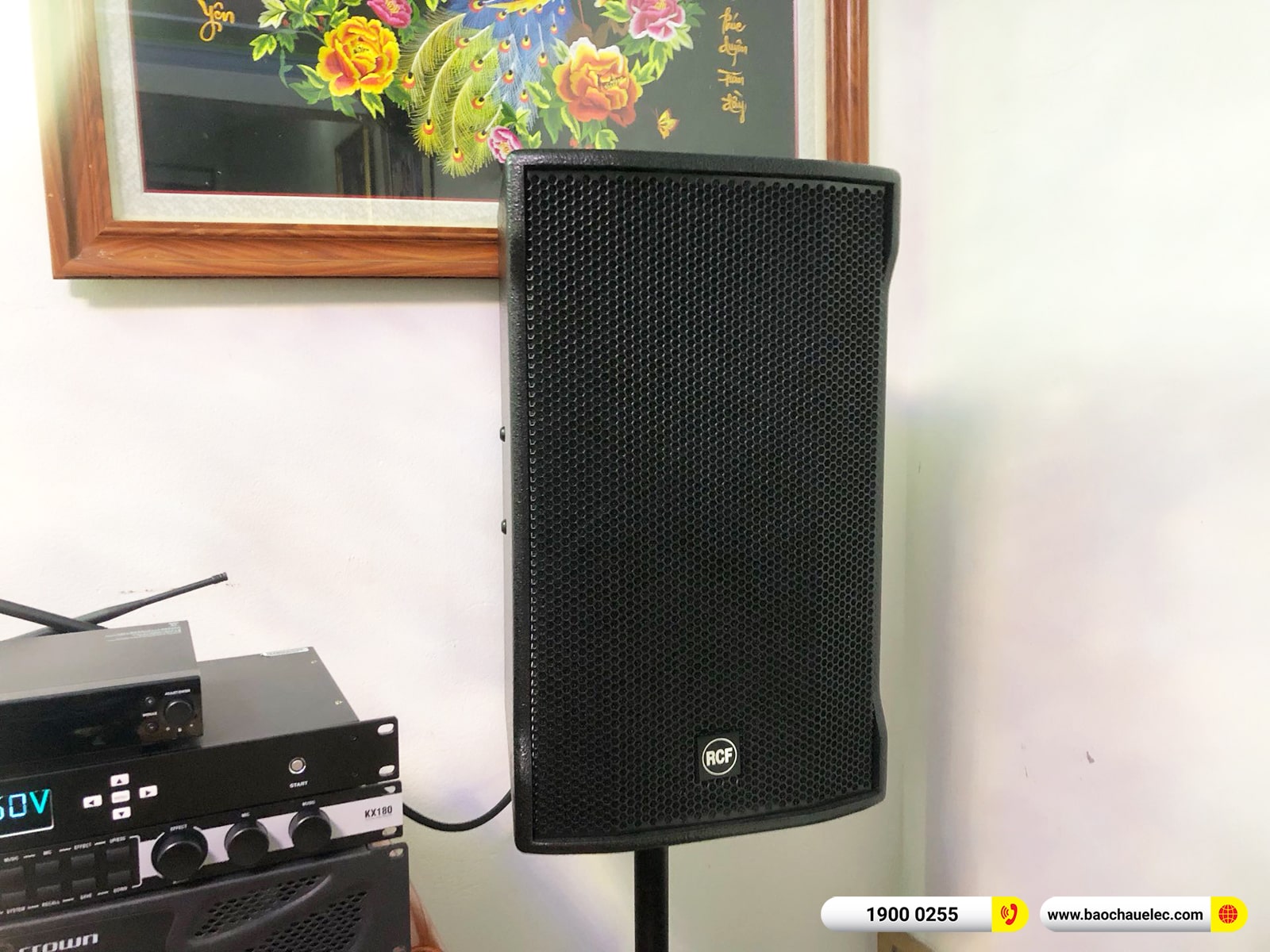 Lắp đặt dàn karaoke RCF hơn 131tr cho chú Điệp tại Bắc Giang (RCF CMAX 4112, Xli3500, KX180A, 702AS MK3, VM200, AAP P8)