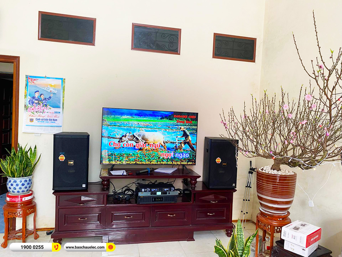 Lắp đặt d&agrave;n karaoke BMB hơn 58tr cho ch&uacute; Du&acirc;n tại Th&aacute;i B&igrave;nh (BMB 1212SE, DAD 950, KSP50) 