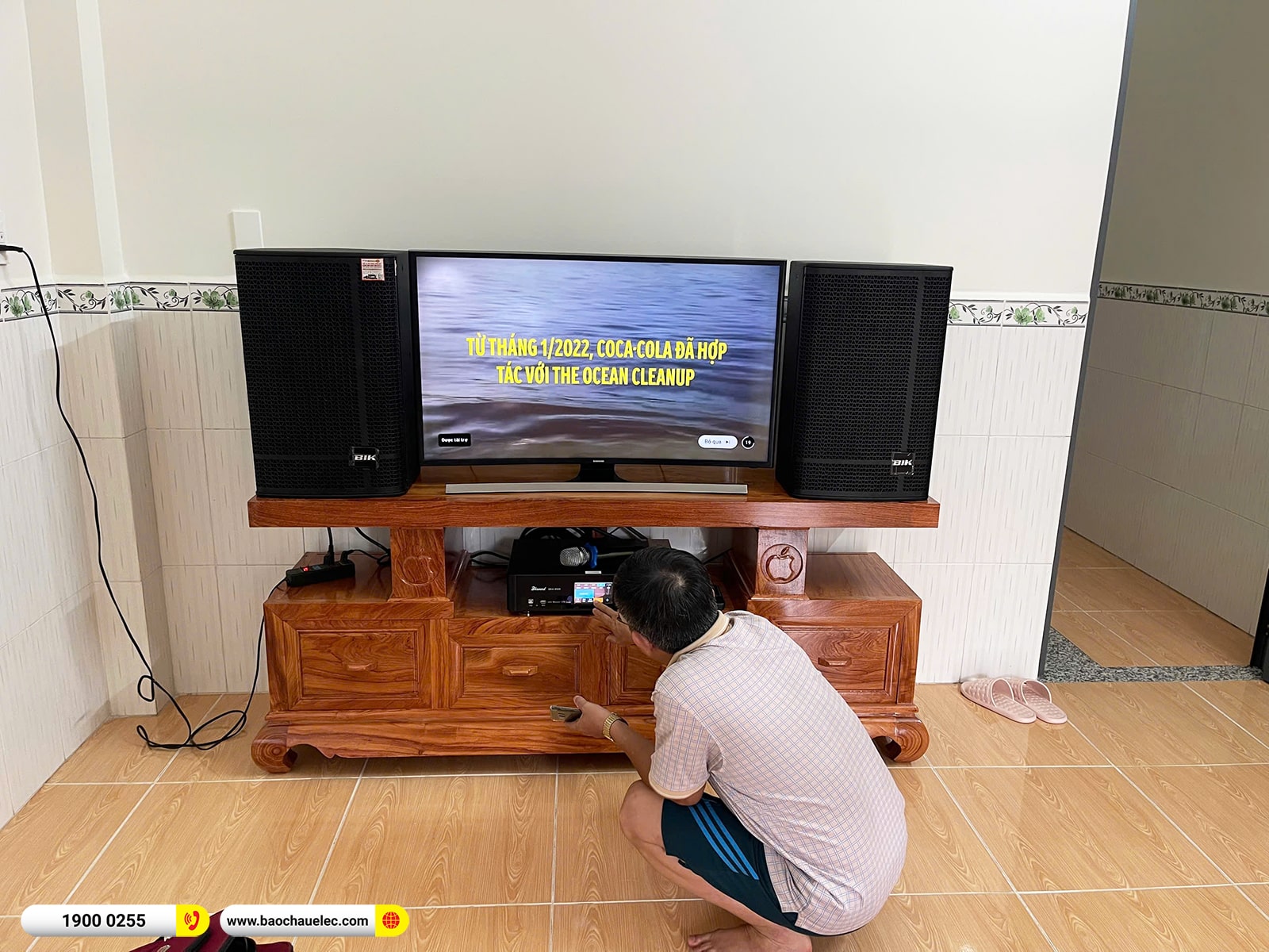 Lắp đặt d&agrave;n karaoke BIK gần 29tr cho ch&uacute; Giới tại B&igrave;nh Dương