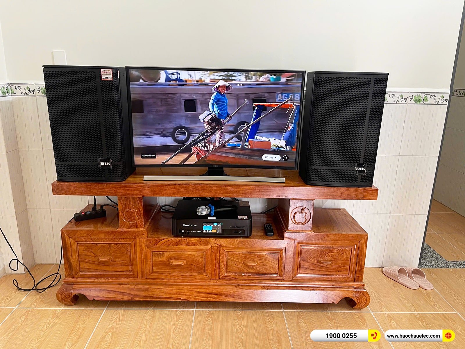 Lắp đặt d&agrave;n karaoke BIK gần 29tr cho ch&uacute; Giới tại B&igrave;nh Dương