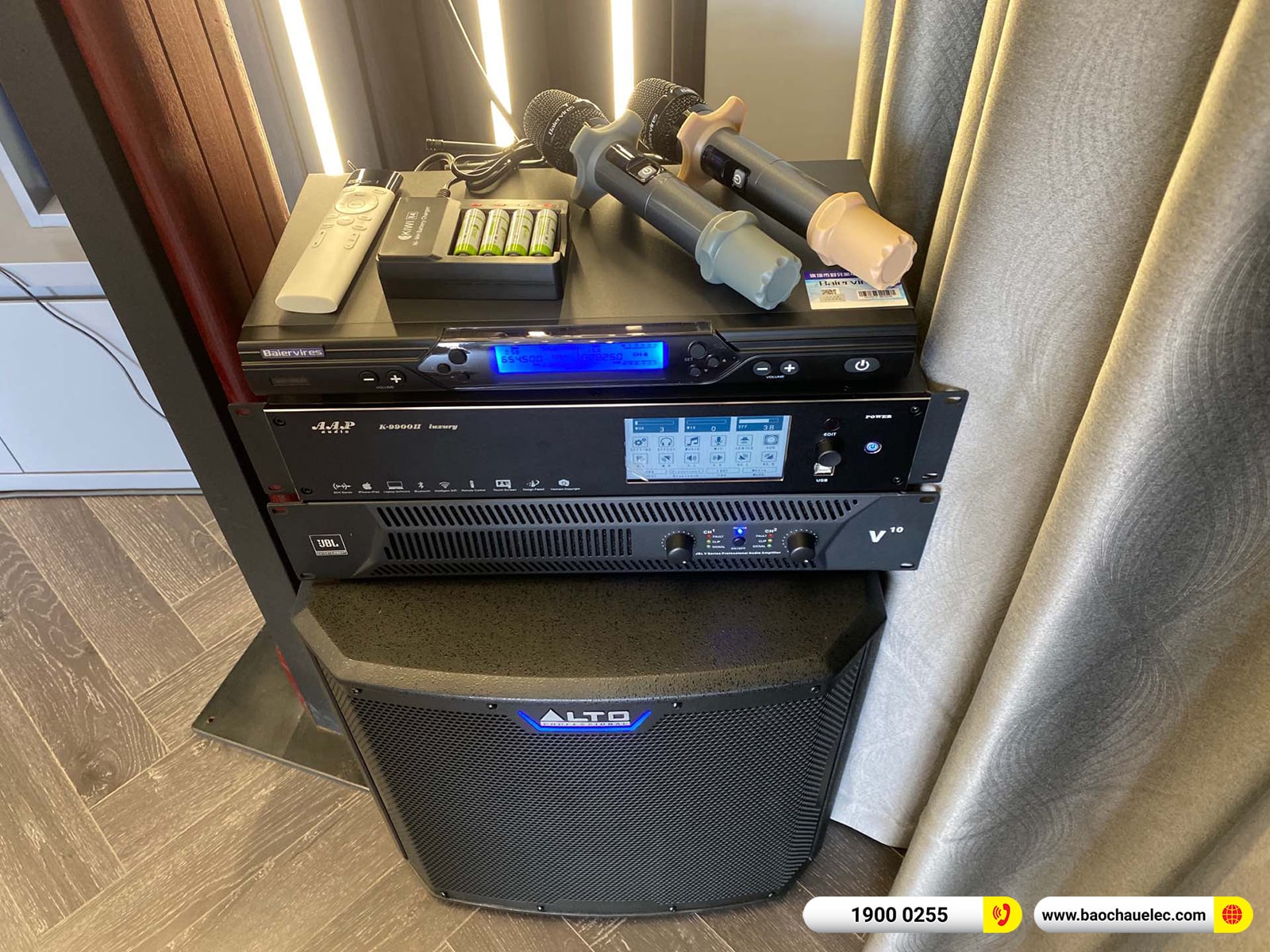 Lắp đặt d&agrave;n karaoke RCF hơn 127tr cho ch&uacute; Hậu tại Hải Ph&ograve;ng