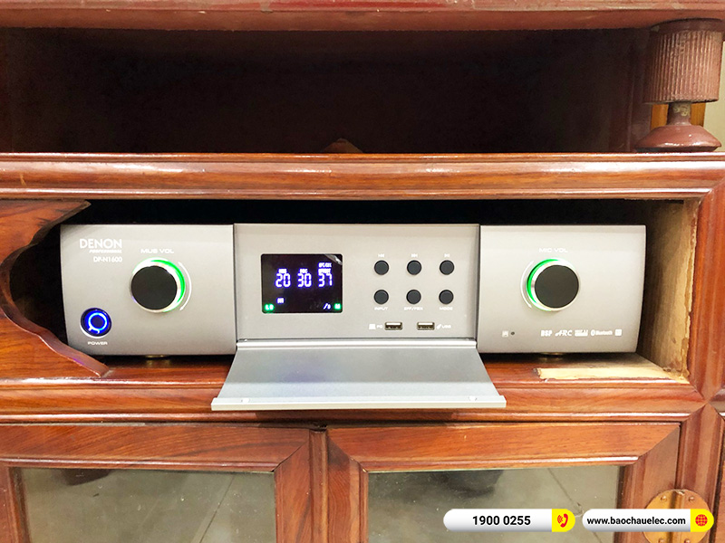 Lắp đặt dàn karaoke JBL hơn 31tr cho chú Hiền tại Hà Nội (JBL MTS10, Denon Pro DP-N1600)