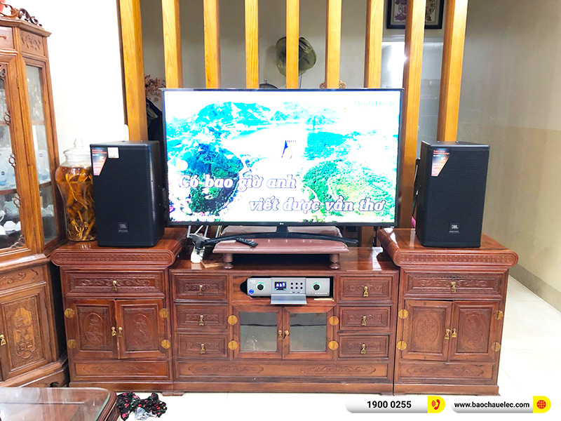 Lắp đặt dàn karaoke JBL hơn 31tr cho chú Hiền tại Hà Nội (JBL MTS10, Denon Pro DP-N1600)