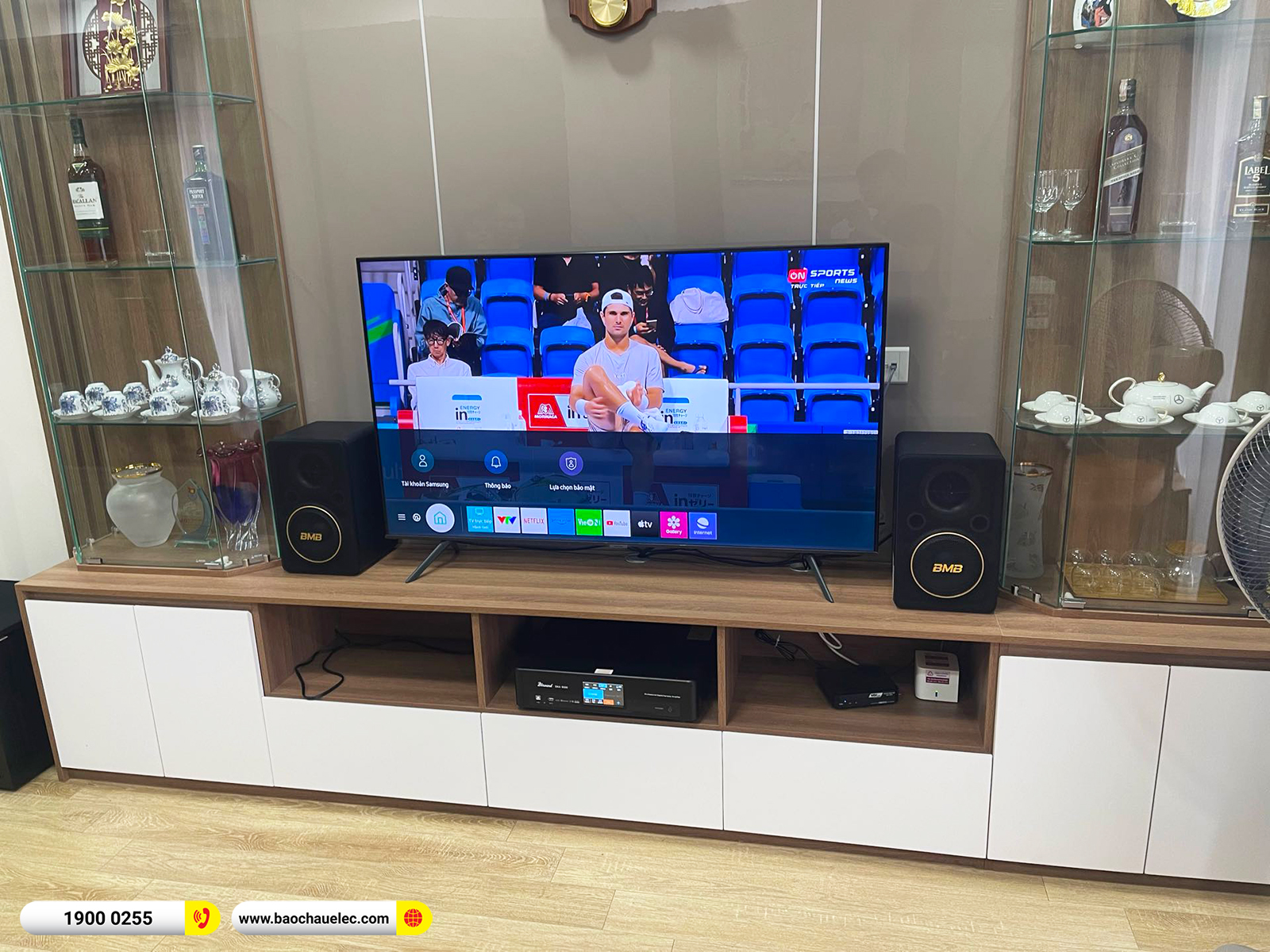 Lắp đặt dàn karaoke BMB gần 20tr cho chú Hồng tại Hà Nội