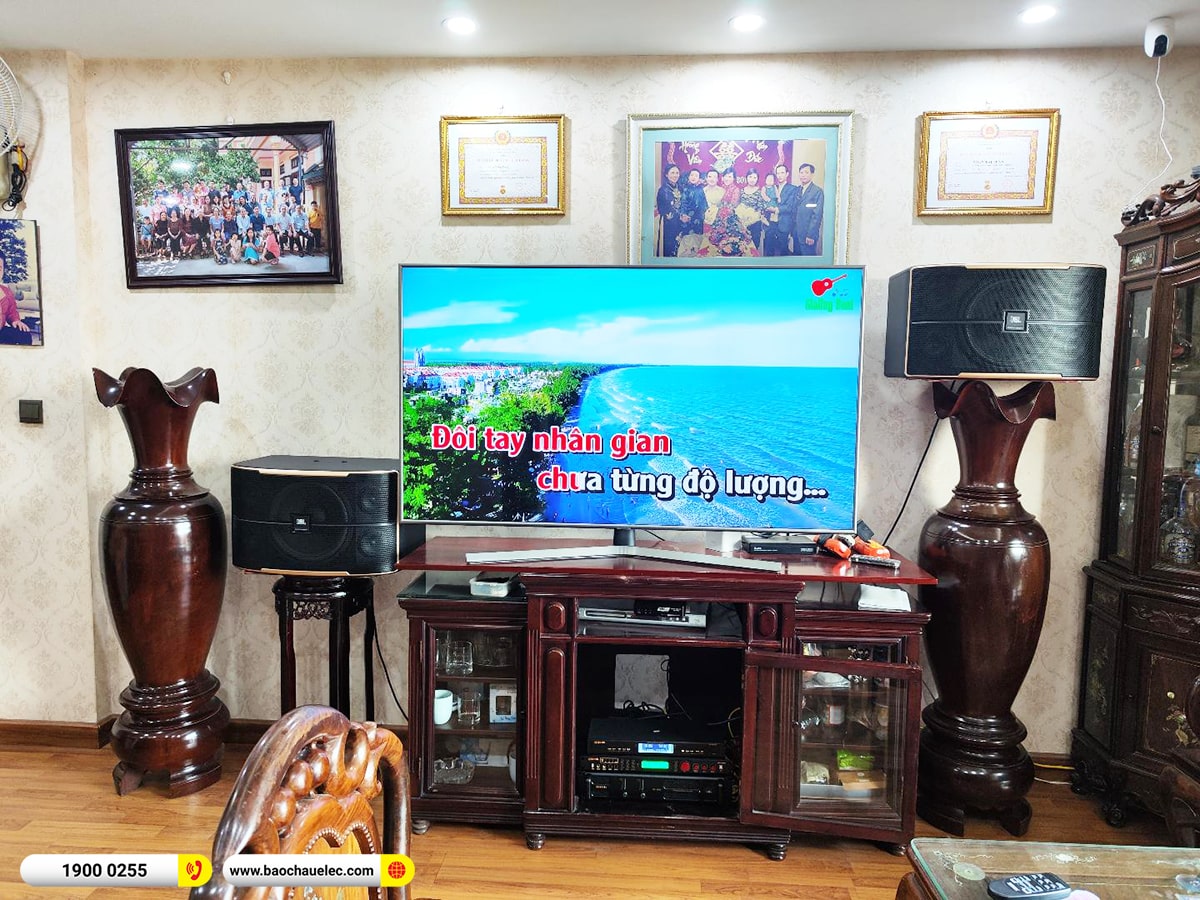 Lắp đặt d&agrave;n karaoke JBL gần 34tr cho ch&uacute; Long tại H&agrave; Nội