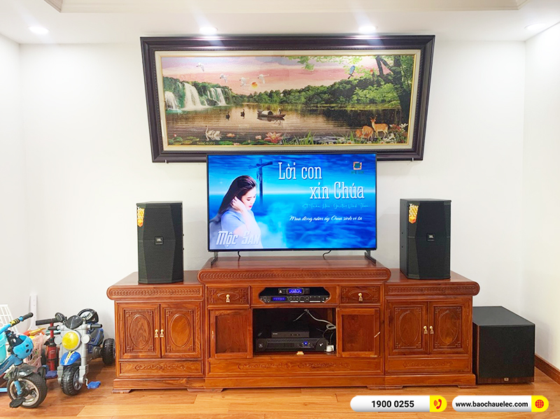Lắp đặt d&agrave;n karaoke JBL gần 65tr cho ch&uacute; Ngọc tại H&agrave; Nội (JBL XS10, JBL V6, JBL VX8, JBl A120P, JBL VM300)