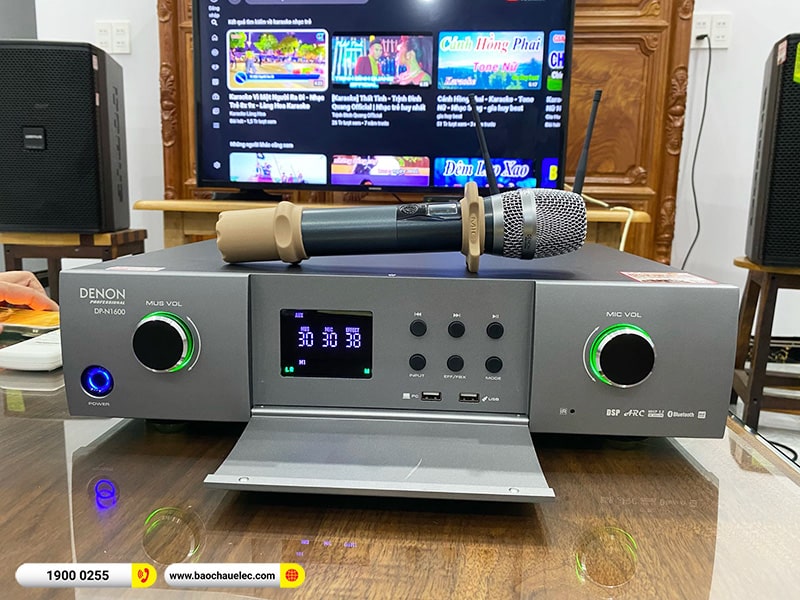 Lắp đặt d&agrave;n karaoke Domus gần 25tr cho ch&uacute; Tiến tại Đồng Nai (Domus DP6120 Max, Denon Pro DP-N1600)