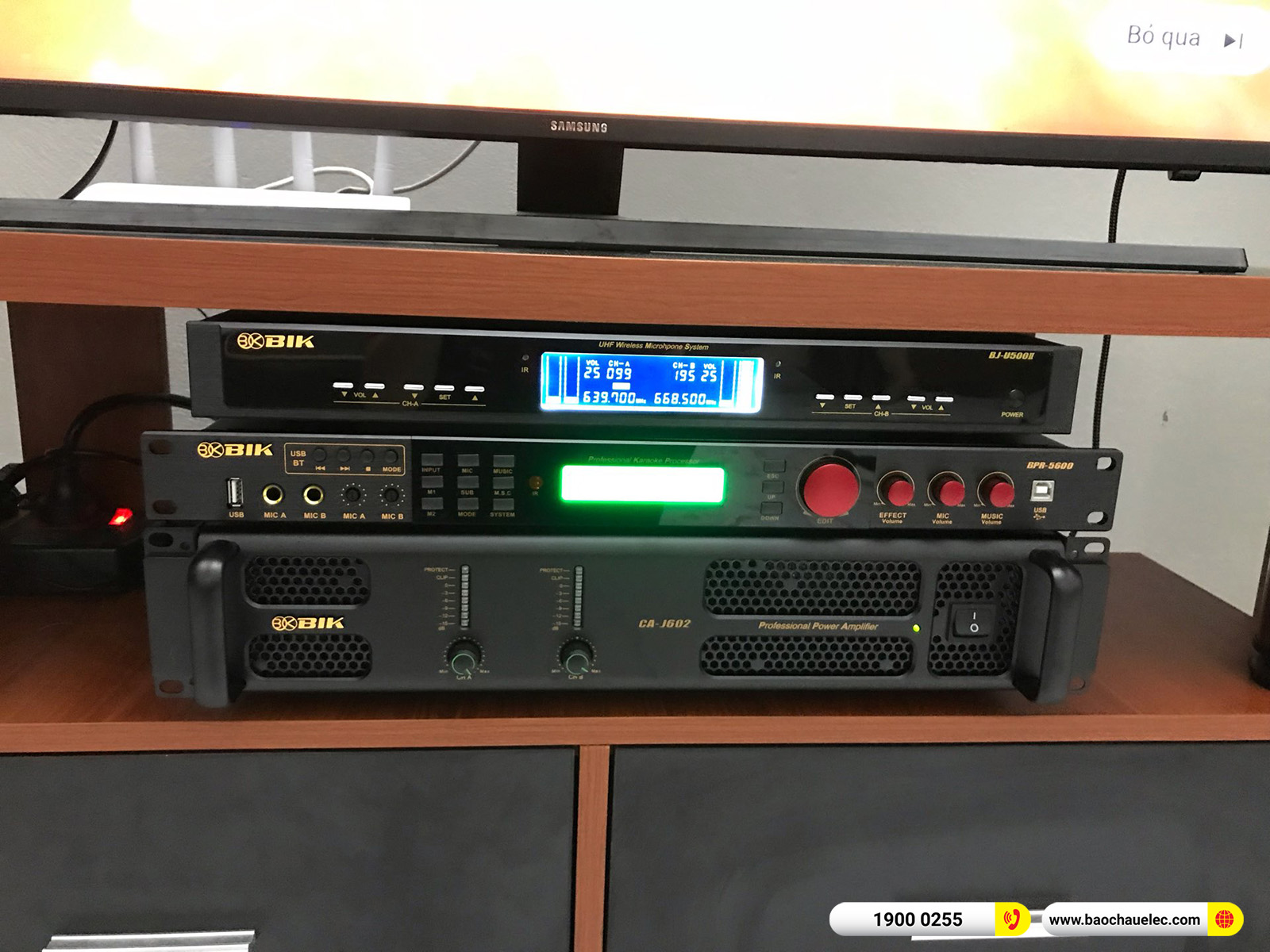 Lắp đặt dàn karaoke BIK hơn 43tr cho chú Tuấn tại Nam Định