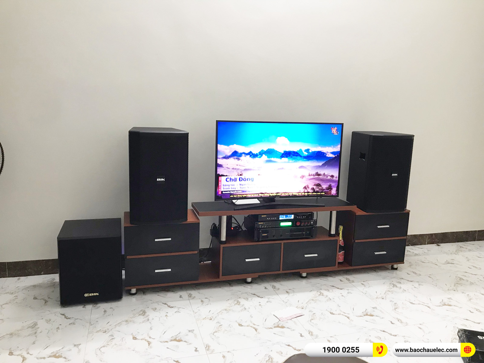 Lắp đặt dàn karaoke BIK hơn 43tr cho chú Tuấn tại Nam Định