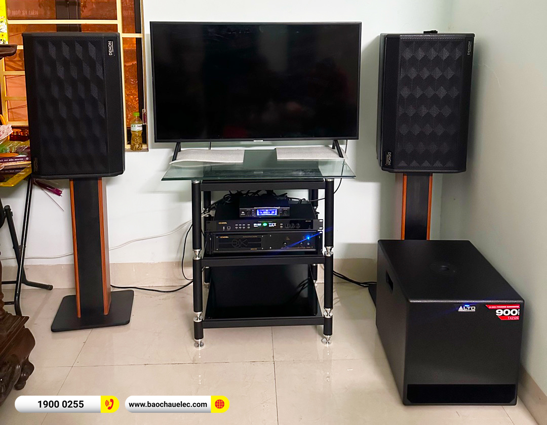 Lắp đặt d&agrave;n karaoke Denon hơn 54tr cho c&ocirc; Chung tại H&agrave; Nội 