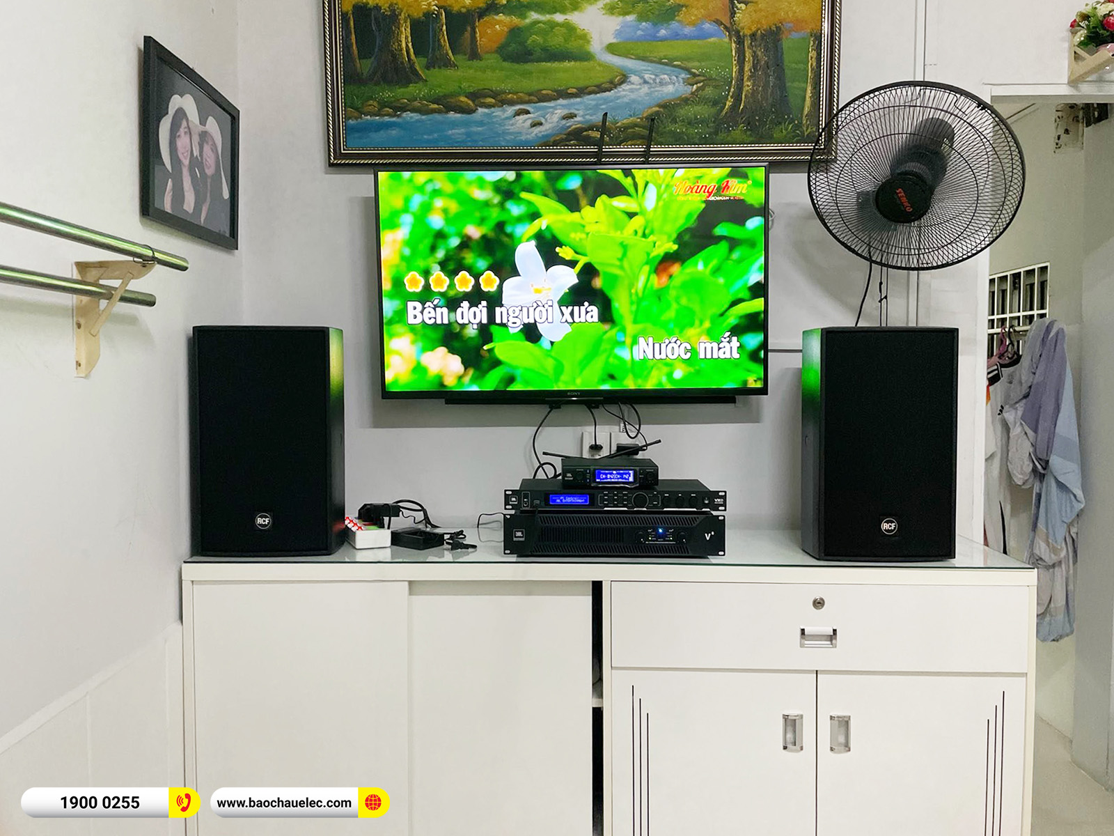 Lắp đặt d&agrave;n karaoke RCF hơn 90tr cho c&ocirc; H&agrave; tại TPHCM
