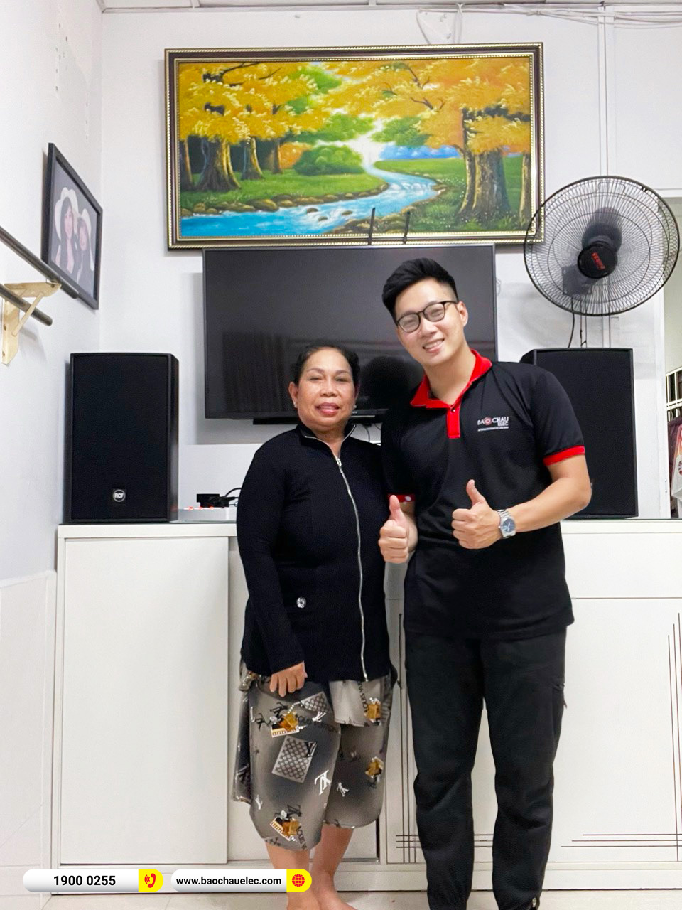 Lắp đặt d&agrave;n karaoke RCF hơn 90tr cho c&ocirc; H&agrave; tại TPHCM