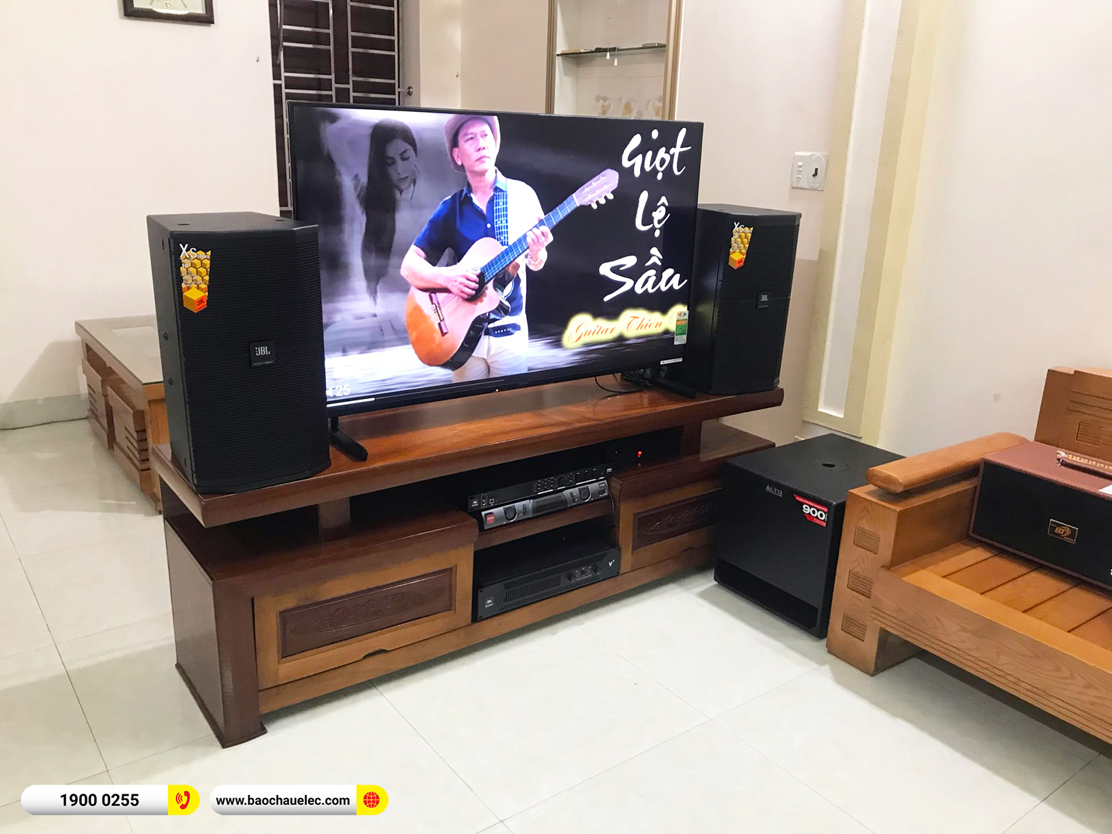 Lắp đặt d&agrave;n karaoke JBL hơn 66tr cho c&ocirc; Li&ecirc;n tại Nam Định