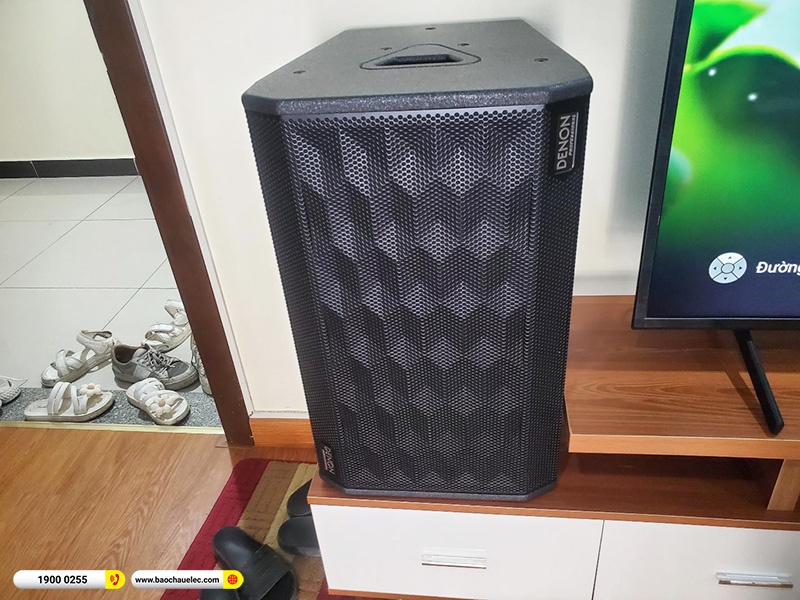 Lắp đặt d&agrave;n karaoke Denon hơn 34tr cho c&ocirc; Thủy tại H&agrave; Nội (Denon DP-R312, VM620A, KP500, SW212, U900 Plus X)