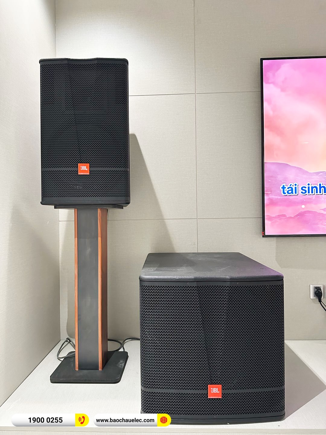 Lắp đặt d&agrave;n karaoke JBL gần 107tr cho c&ocirc; Tuyết tại H&agrave; Nội