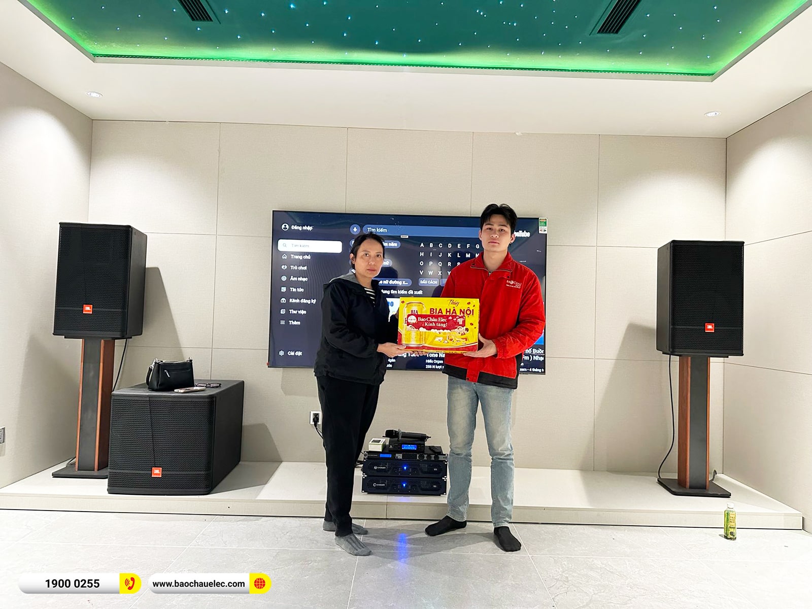 Lắp đặt d&agrave;n karaoke JBL gần 107tr cho c&ocirc; Tuyết tại H&agrave; Nội