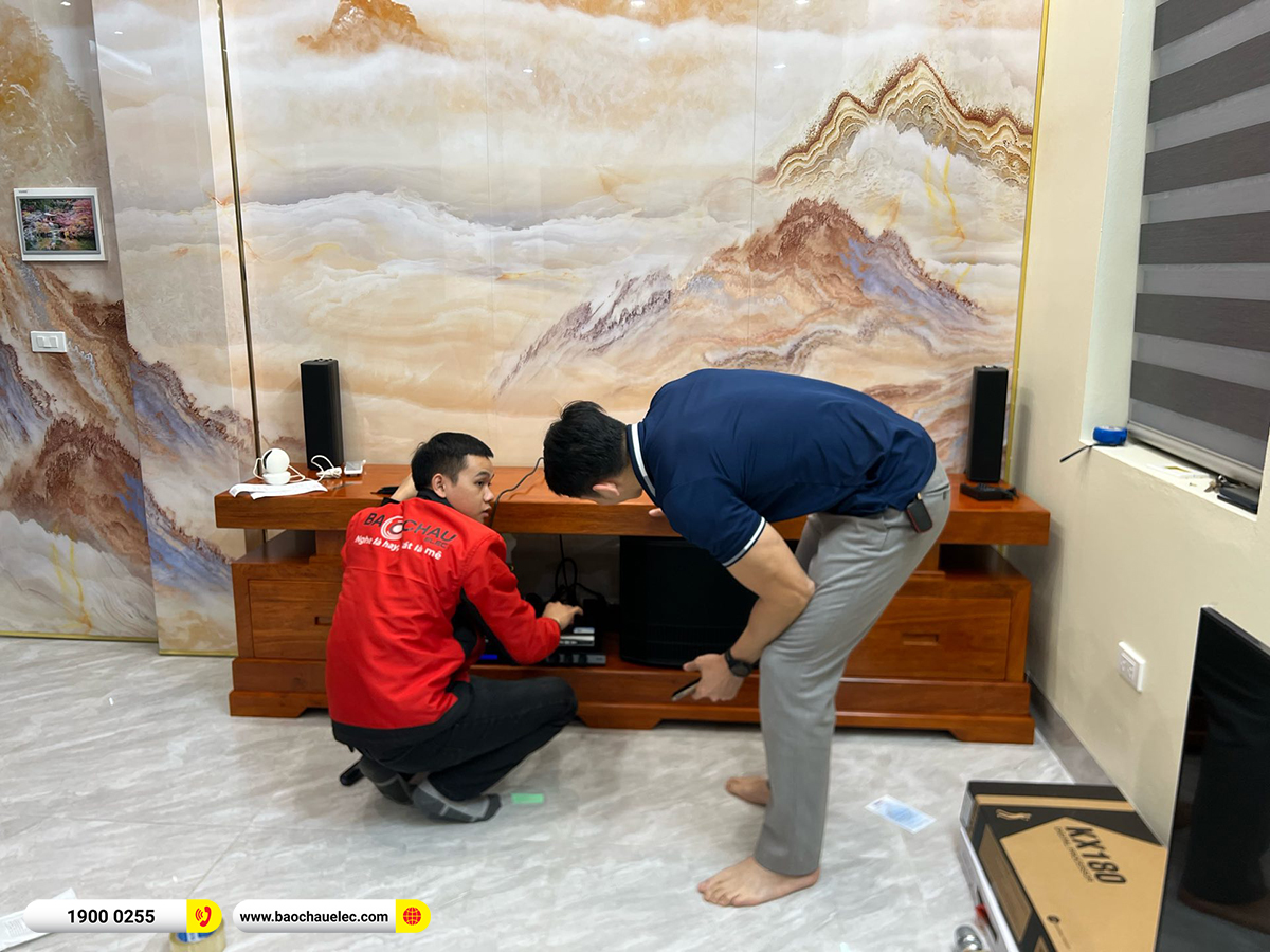 Lắp đặt dàn karaoke dBTechnologies hơn 40tr cho anh Cường tại Hà Nội