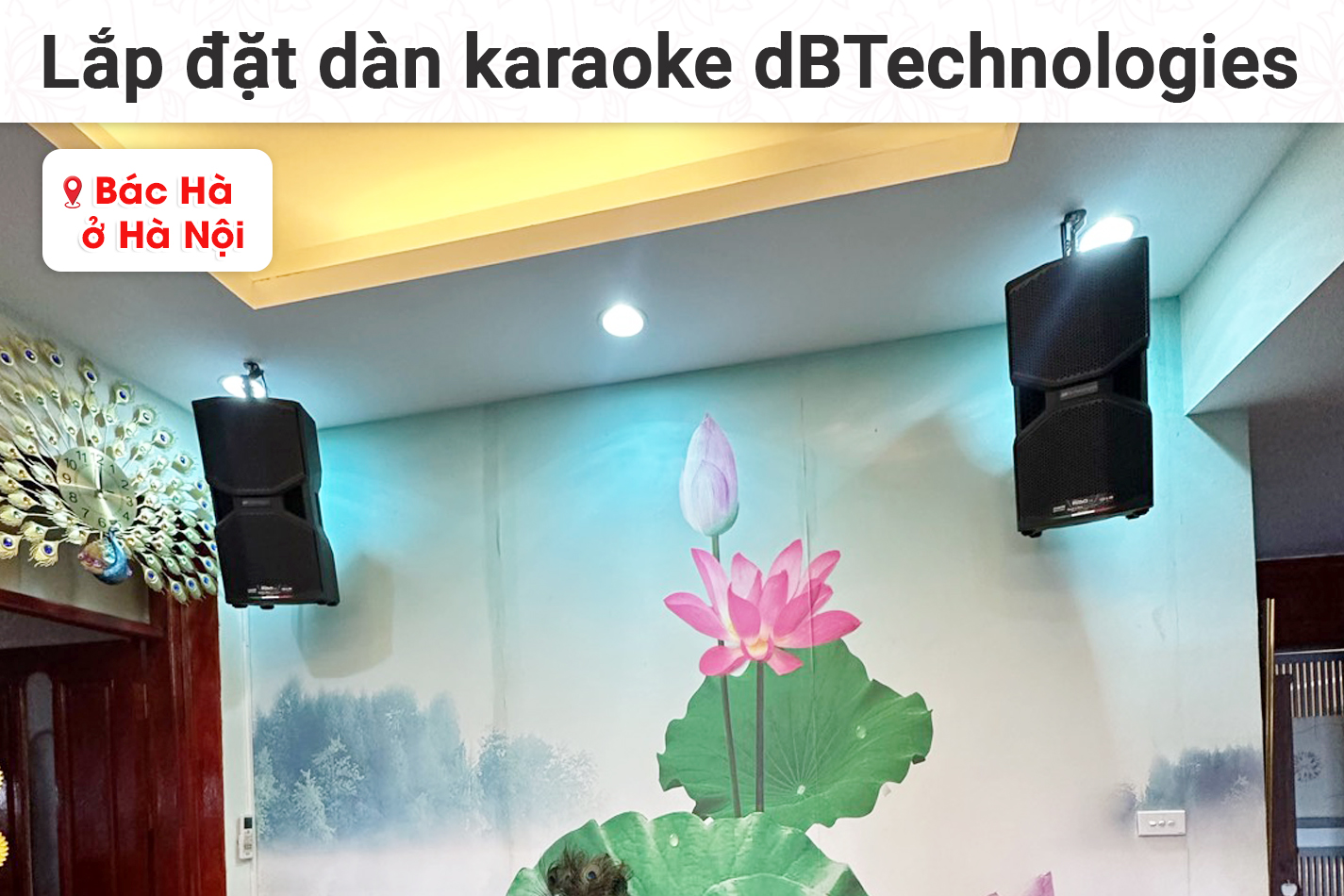 Lắp đặt dàn karaoke dBTechnologies cho bác Hà tại Hà Nội