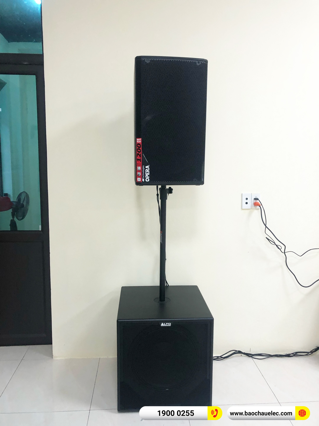 Lắp đặt d&agrave;n karaoke dBTechnologies hơn 79tr cho VP Đăng k&yacute; đất đai tại Hưng Y&ecirc;n 