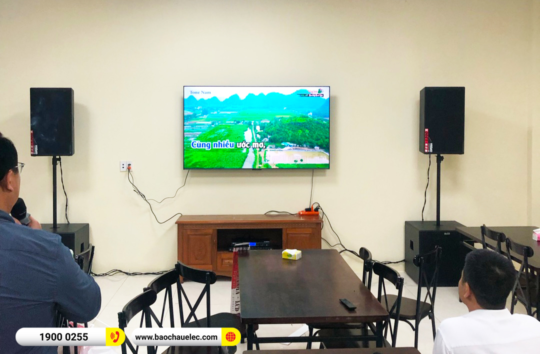 Lắp đặt d&agrave;n karaoke dBTechnologies hơn 79tr cho VP Đăng k&yacute; đất đai tại Hưng Y&ecirc;n 