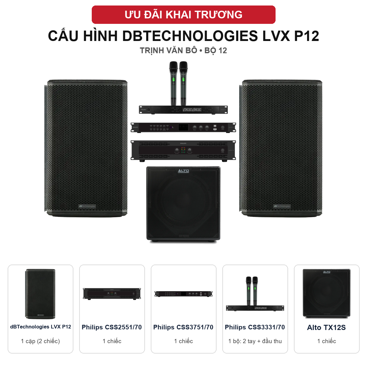 Cấu h&igrave;nh bộ 12