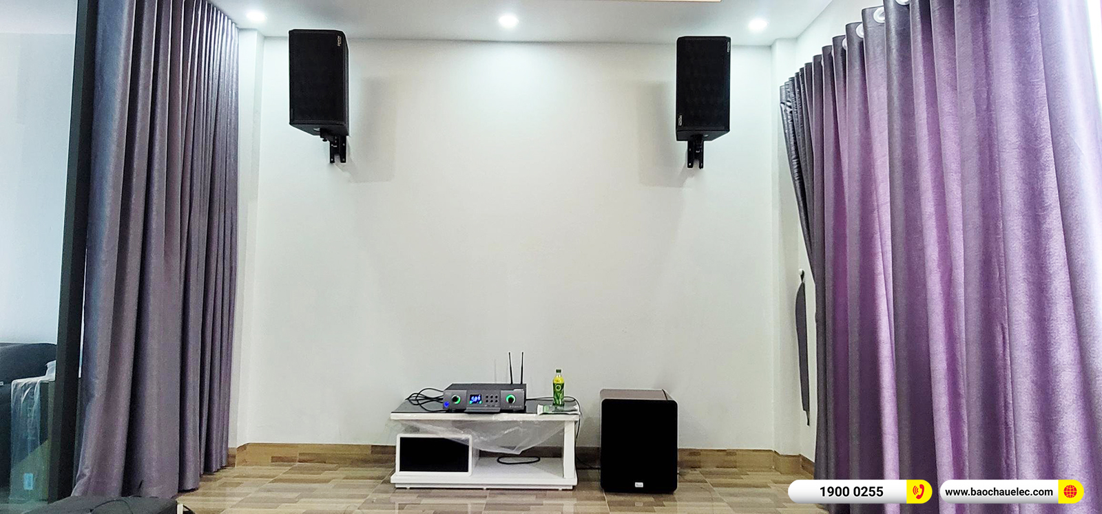 Lắp đặt d&agrave;n karaoke Denon hơn 32tr cho anh Đồng tại H&agrave; Nội 