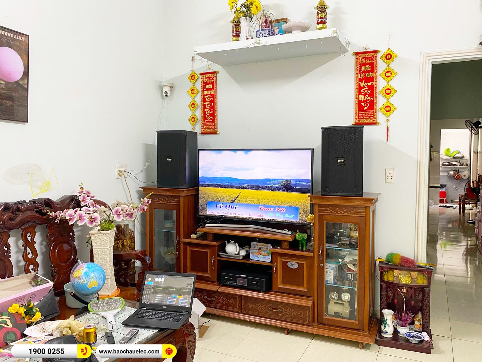 Lắp đặt dàn karaoke Denon hơn 26tr cho anh Dũng tại Đồng Nai (Denon DN510, BKSound DKA 6500)