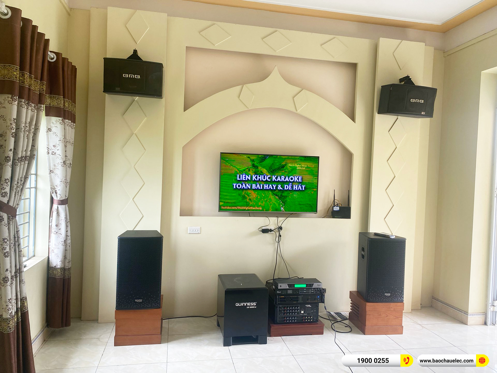 Lắp đặt d&agrave;n karaoke Denon hơn 23tr cho anh Gi&aacute;p tại Vĩnh Ph&uacute;c
