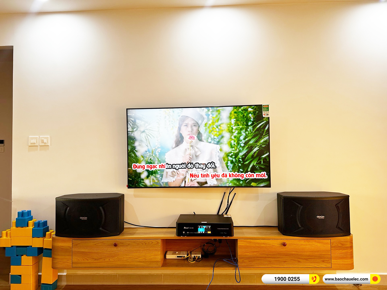 Lắp đặt d&agrave;n karaoke Denon gần 15tr cho anh Hải tại H&agrave; Nội 