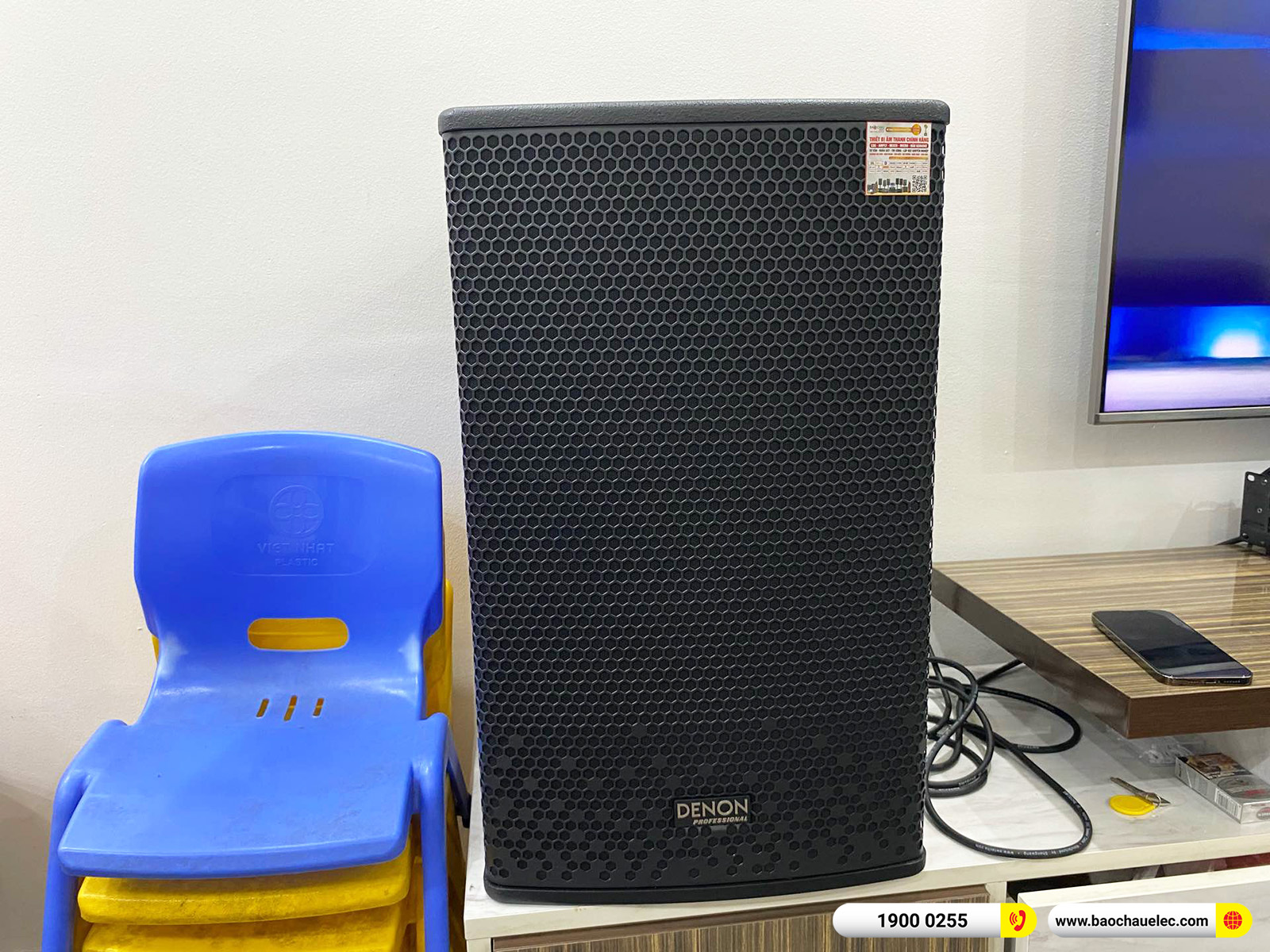 Lắp đặt d&agrave;n karaoke Denon hơn 32tr cho anh Hiển tại H&agrave; Nội