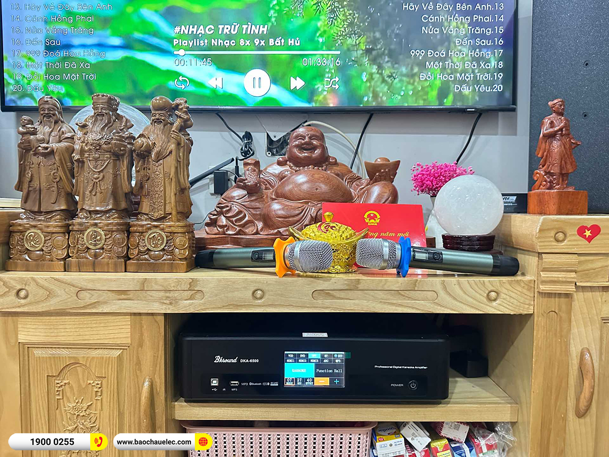 Lắp đặt d&agrave;n karaoke Denon hơn 24tr cho anh Lan tại H&agrave; Nội 