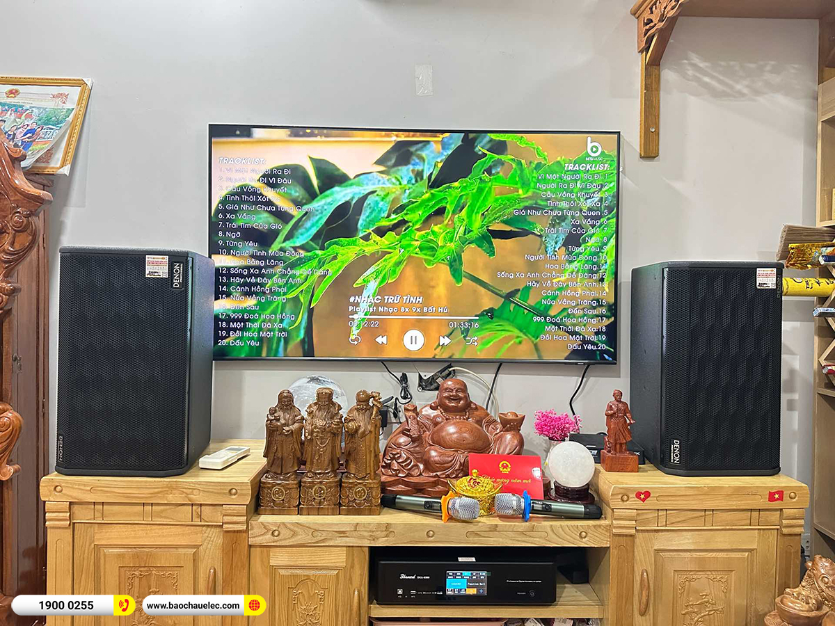 Lắp đặt d&agrave;n karaoke Denon hơn 24tr cho anh Lan tại H&agrave; Nội 